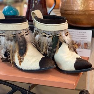 SOLD Size 8, custom order upcycled boots, wedding boots